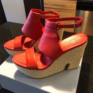 Cole Haan Red Wedges